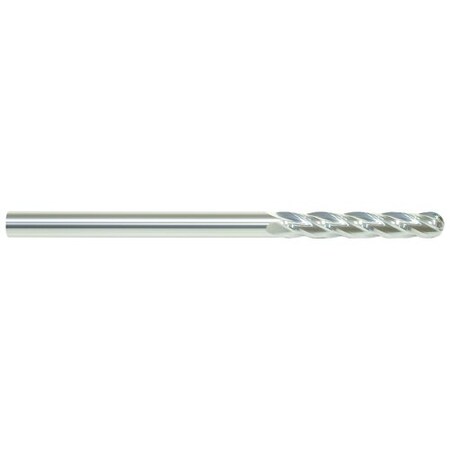 Morse Single End Mill, Ball Nose Center Cutting Long Length, Series 5957, 532 Cutter Dia, 212 Overal 57189